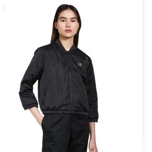 Fred Perry Amy Winehouse Bomber Jacket (Black) Size US 4 EU 36 D 34 Small‎ - Picture 1 of 10